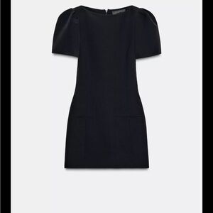 Zara Short Pleated Pocket Dress